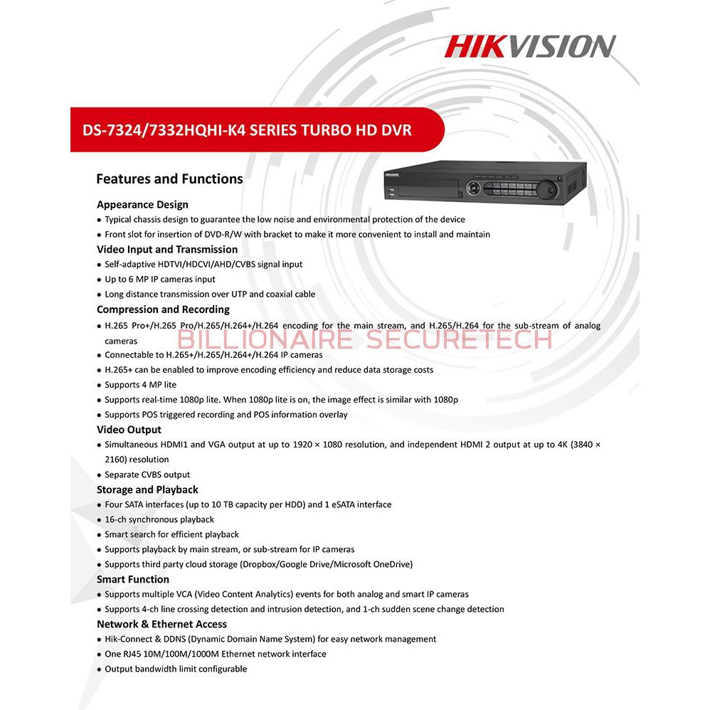 hikvision-เครื่องบันทึกกล้องวงจรปิด-รองรับกล้องระบบ-hdtvi-hdcvi-ahd-analogสูงสุด-4-mpรุ่น-ds-7332hqhi-k4-32-ch-h-265