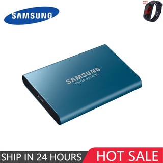 BigSells:| Samsung Portable SSD T5 500 GB Blue External SSD (USB-C 3.2 10 Gbps)- show original title