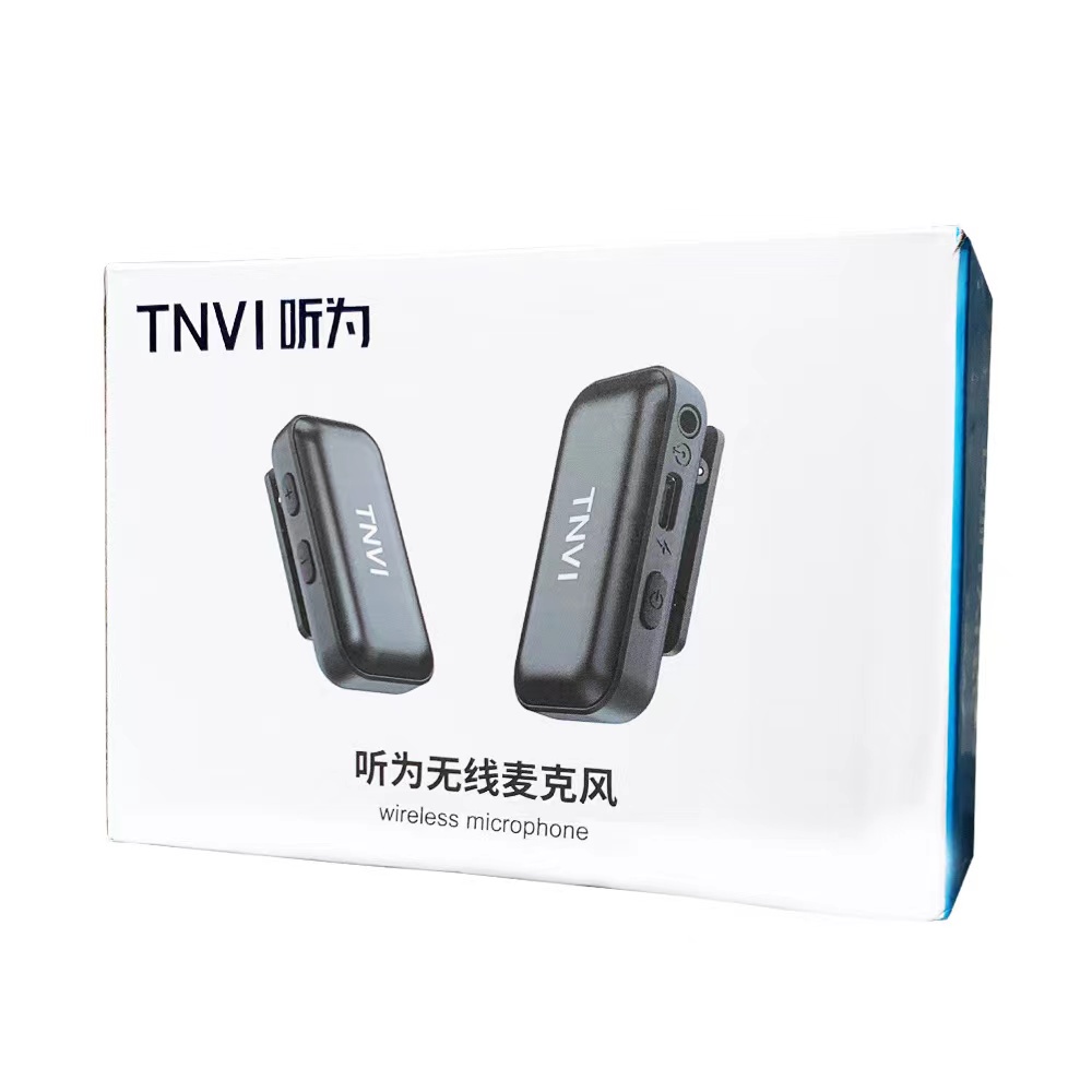 tnvi-mini-wireless-microphoneชุดไมค์โครโฟนไร้สาย-รองรับการใช้งานกับมือถือและกล้องทุกประเภท-สำหรับไลฟ