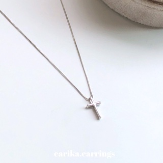 (กรอกโค้ด 72W5V ลด 65.-)  earika.earrings - the cross necklace สร้อยคอเงินแท้ S92.5 ปรับขนาดได้