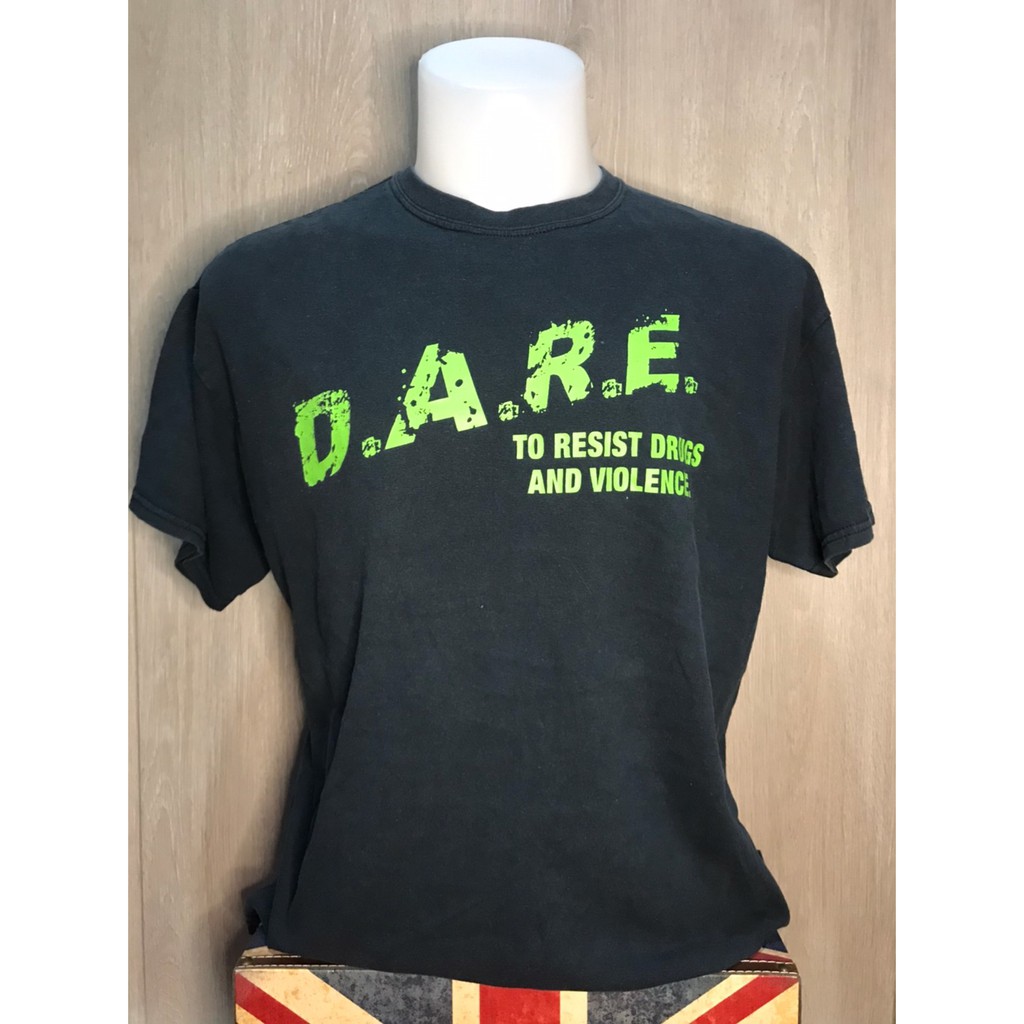 เสื้อยืดมือสองสกรีน-dare