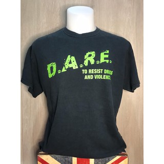 เสื้อยืดมือสองสกรีน DARE