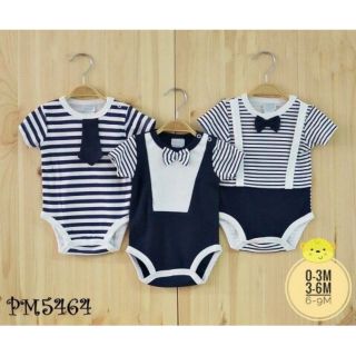 บอดี้สูท🐳 มี size 0-3M 3-6M 6-9M 
🐳 ทั้งหมด 3 ชุด