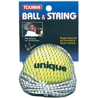 TOURNA BALL & STRING REPLACEMENT for Tennis Trainers ลูกเทนนิสสำหรับฝึกซ้อม 1 Set (1 Ball)