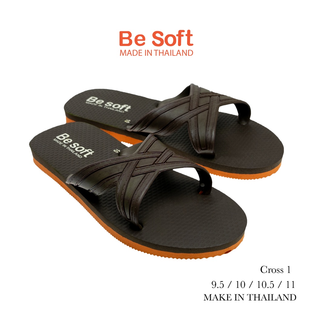 besoft-รองเท้าแตะผู้ใหญ่-รุ่น-cross-1-มีให้เลือก-3-สี-สีกรม-สีน้ำตาล-สีดำ