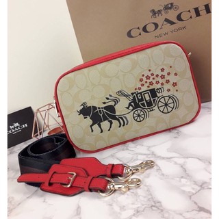 COACH LUNAR NEW YEAR JES CROSSBODY IN SIGNATURE CANVAS WITH OX AND CARRIAGE