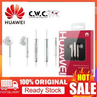 หูฟัง huawei แท้ AM116 ของแท้ 3.5mm หูฟังเสียงดี ไมโครโฟน earphone หูฟัง small