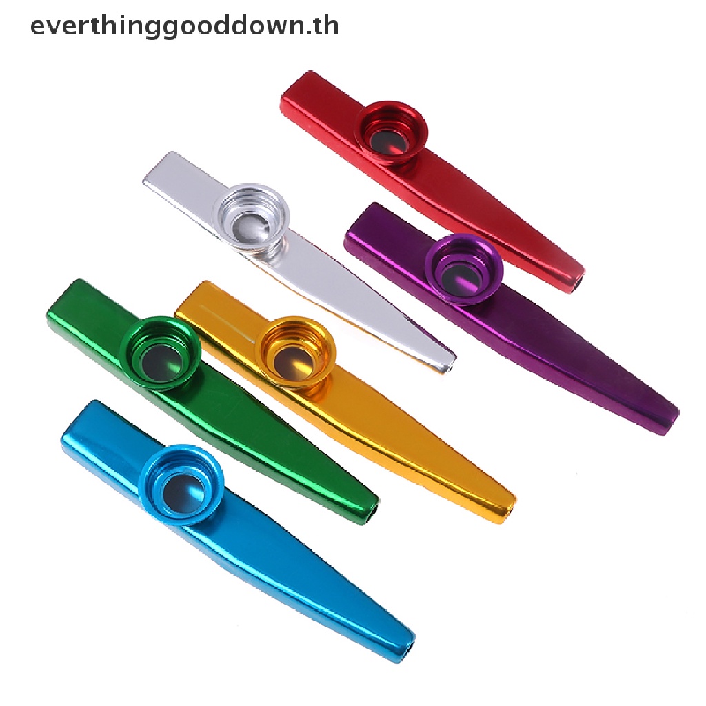 ever-kazoo-ไดอะแฟรมขลุ่ย-อลูมิเนียมอัลลอย-พร้อมไดอะแฟรม-5-ชิ้น-สําหรับคนรักดนตรี