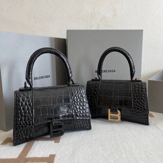 กระเป๋าสะพาย BALHOUR GLASS SIZE S CROC BAG  งานสวยมากทำจากหนังเเท้100%