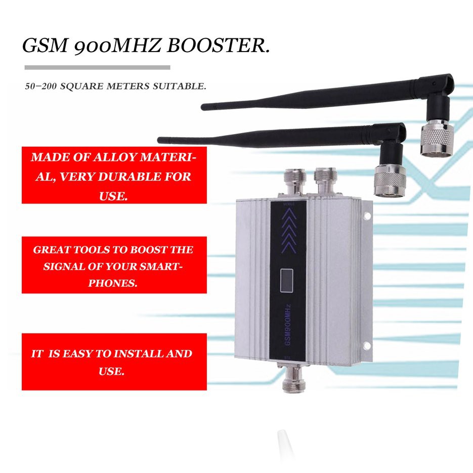 เครื่องขยายสัญญาณโทรศัพท์มือถือ-รีพีทเตอร์-แอมพลิฟายเออร์-gsm-900mhz