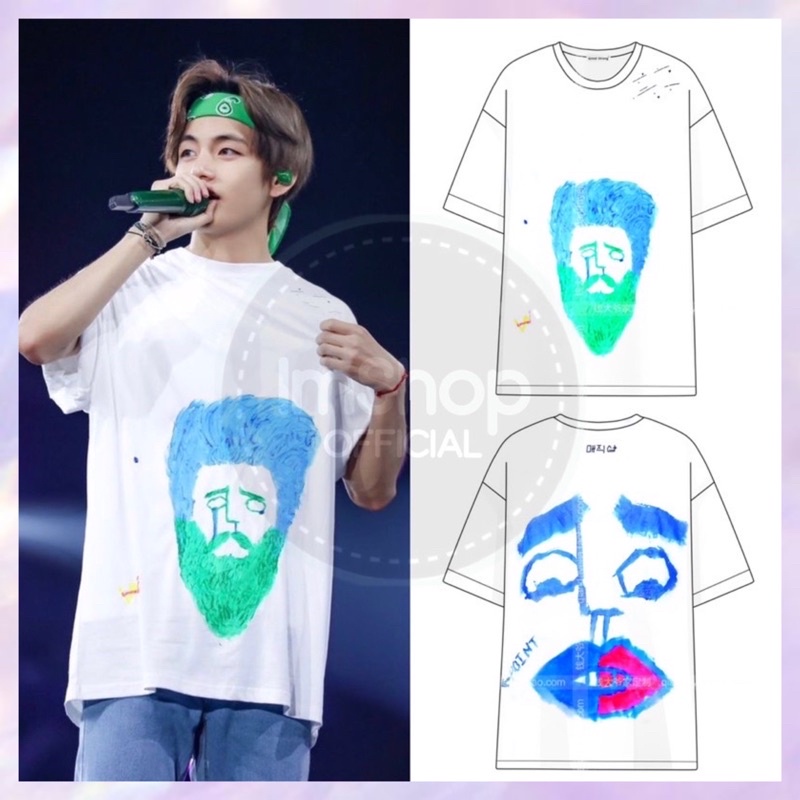 เสื้อยืด-ts-พร้อมส่งลายวี-sizem-เสื้อเพนท์ลายแบบบีทีเอส-bts-บังทัน-วี-จองกุก-ชูก้า-rm-จีมิน