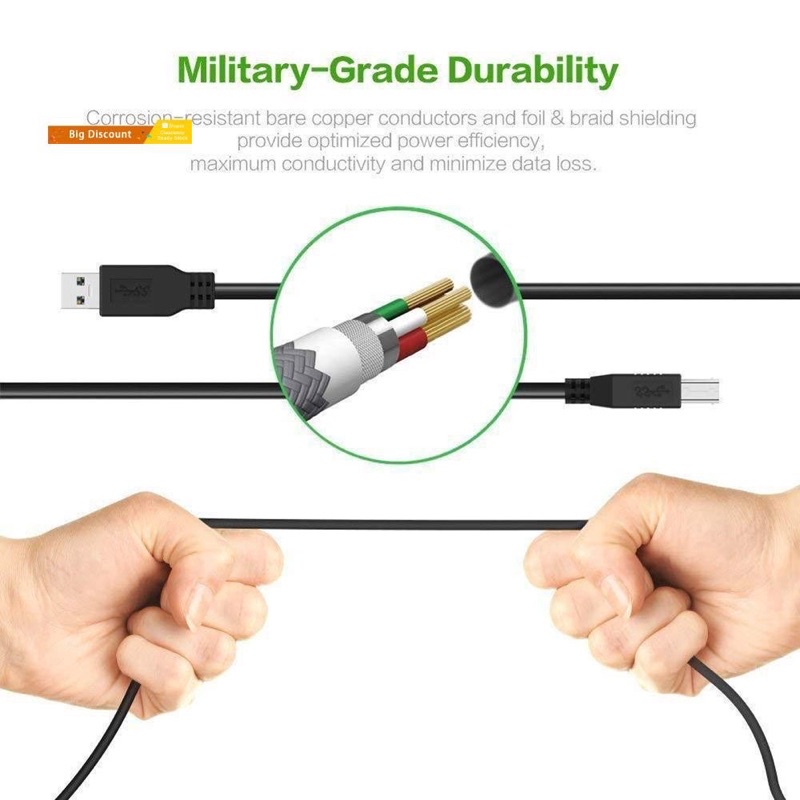 cable-printer-สายปริ้นเตอร์คุณภาพดี-usb-3-0-type-am-to-bm-ความยาว-1-8-m-3-m-5-m-เชื่อมต่อกับปริ้นเตอร์ทุกยี่ห้อ