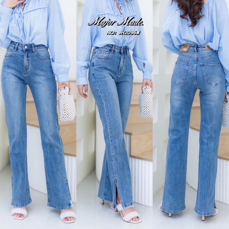 jh2096-s-xl-ยีนส์ยืดขาม้านิดๆ-jeans-house