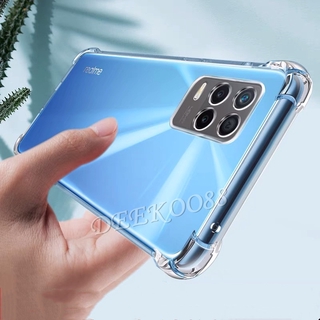 เคสโทรศัพท์ซิลิโคนใสกันกระแทกสําหรับ Realme 8 4G / 5G Shockproof Clear TPU Case Air Cushion Soft Silicone Cover Transparent Back Cover เคส Realme8