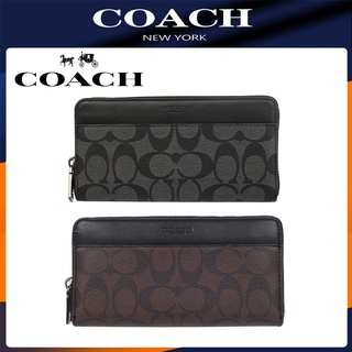 ภาพขนาดย่อของภาพหน้าปกสินค้าพร้อมส่ง แท้ Coach men's wallet กระเป๋าสตางค์ใบยาว กระเป๋าสตางค์ผู้ชาย กระเป๋าใส่เหรียญ F58112 จากร้าน kk606 บน Shopee