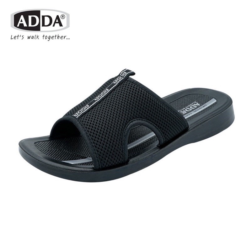 ภาพสินค้ารองเท้าแตะลำลองแบบสวม รุ่น 7J05M1 (ไซส์ 38-45)สีดำกับน้ำตาล รองเท้า ADDA จากร้าน np_shoes บน Shopee ภาพที่ 2