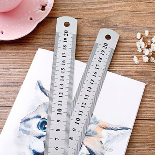 🌷💕 Ruler ไม้บรรทัด  ไม้บรรทัดเหล็ก 20cm. และ30cm. ไม้บรรทัดโลหะสแตนเลส อุปกรณ์การเรียน พร้อมส่ง🌷💕