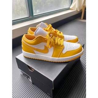 AIR JORDAN 1 LOW mustard yellow  ของแท้100%