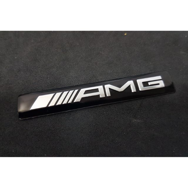 ราคาและรีวิว///AMG mersedes benz black badge logo เพจโลโก้