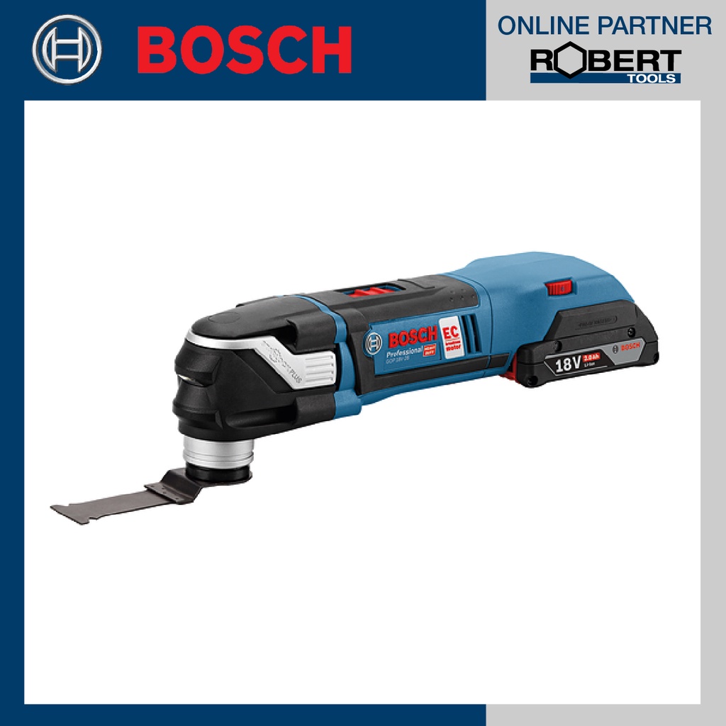 bosch-รุ่น-gop-18v-28-เครื่องตัดอเนกประสงค์ไร้สาย-18v-brushlsess-แบตเตอรี่-2ah-2ก้อน-แท่นชาร์จเร็ว-l-box