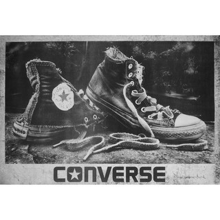 โปสเตอร์ รูปถ่าย โฆษณา โบราณ รองเท้า CONVERSE ALL STAR POSTER 24”x35” Inch Shoes Advertising Label Logo Sign V