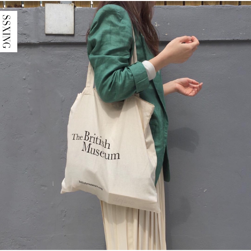 กระเป๋า-ผ้าแคนวาส-พิมพ์ลายตัวอักษร-สไตล์เกาหลี-สำหรับนักเรียน