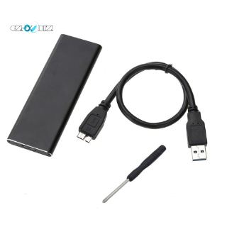 ภาพหน้าปกสินค้าM.2 NGFF SSD SATA to USB 3.0 Converter Adapter Case External Enclosure Storage Case With Screwdriver for M2 NGFF SSD Hard Drive(Black) ที่เกี่ยวข้อง