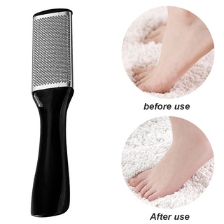 [Biho] Foot File Stainless Steel Foot Rasp with Plastic Handle Callus Dead Skin Remover Pedicure Tool