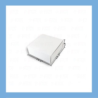 กล่องเค้กแม็ค 3 ปอนด์ ขนาด 10.5x10.5x4 นิ้ว ไม่เจาะ (50 ใบ) MP027_INH101