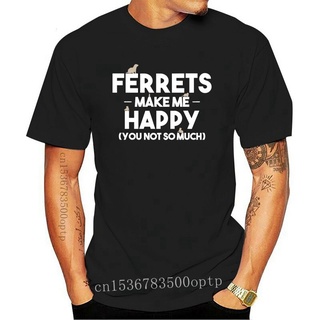 เสื้อยืดลําลอง แขนสั้น คอกลม พิมพ์ลาย Ferret Ferrets แฟชั่นฤดูใบไม้ผลิ และฤดูใบไม้ร่วง สําหรับผู้ชาย 782802