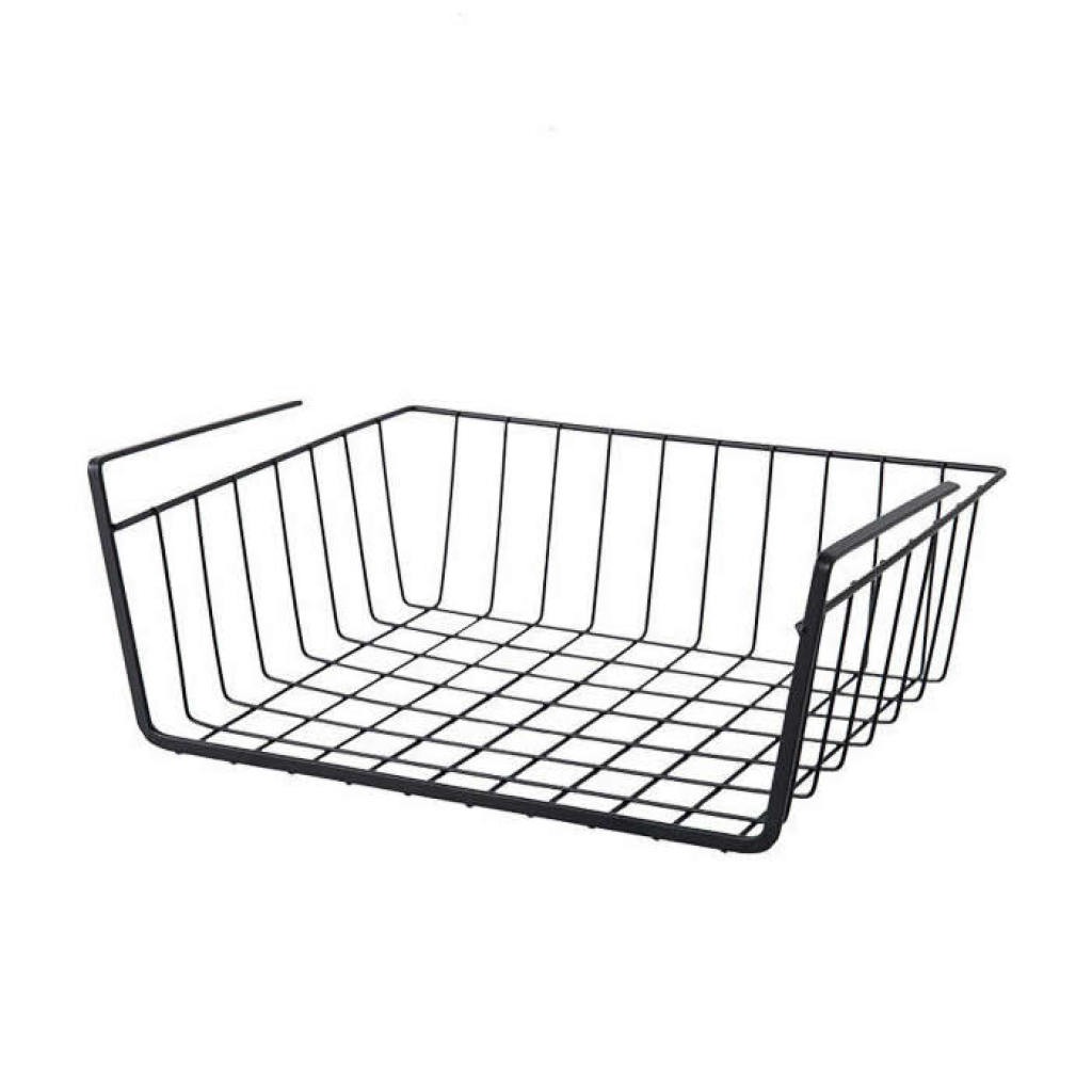 ตะกร้า-ตะกร้าใส่ของ-under-cabinet-storage-basket-kitchen-cabinet-organizer-storage-shelf-rack-under-shelf-basket-ตะกร้าเ