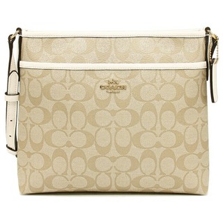 F29210 COACH FILE CROSSBODY IN SIGNATURE CANVAS กระเป๋าสะพายข้าง COACH วัสดุ PVC