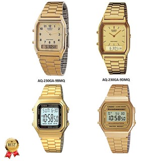 ภาพขนาดย่อของสินค้าCasio รวมรุ่นสุดฮิต A168WG-9W, A178WGA-1A, AQ-230GA-9D, AQ230GA-9B 100% รับประกัน 1 ปีเต็ม