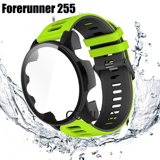 Garmin Forerunner 255 สายนาฬิกาข้อมือ ซิลิโคนนิ่ม สมาร์ทวอทช์ กีฬา สร้อยข้อมือ PC + กระจกนิรภัย ป้องกันหน้าจอ ฟิล์มผู้หญิง ผู้ชาย สายนาฬิกา