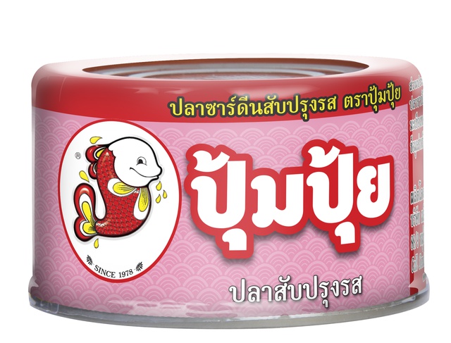 ภาพหน้าปกสินค้าปุ้มปุ้ย ปลาซาร์ดีนสับปรุงรส 80 กรัม