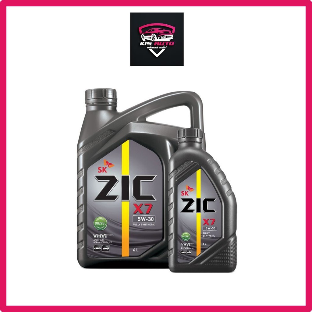 น้ำมันเครื่องดีเซล สังเคราะห์แท้ที่ดีที่สุด ZIC X7 ความหนืด 5W-30 ...