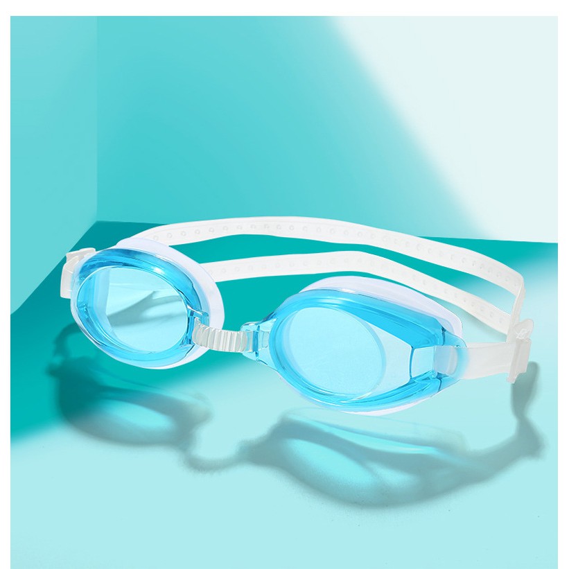 ภาพหน้าปกสินค้าแว่นตาว่ายน้ำ ที่อุดหูแบบชิ้นเดียวสำหรับเด็ก HD แว่นตาว่ายน้ำแบบแบนสำหรับผู้ชายและผู้หญิง จากร้าน y84q6aqh0h บน Shopee