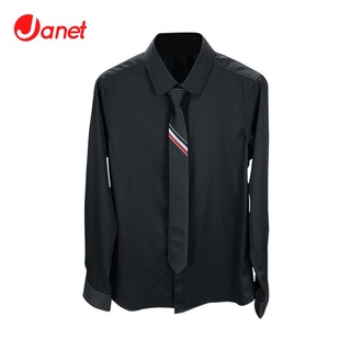 Janet เสื้อเชิ้ตแขนยาวผู้ชาย 2021 เสื้อเชิ้ตทำงานสไตล์ลำลองใหม่