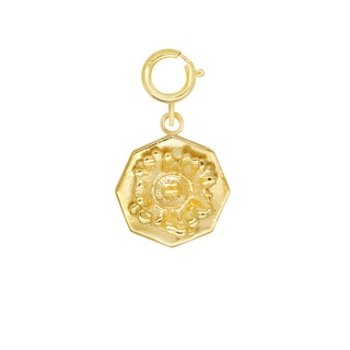 A.CEMI Octagonal Mayweed Charm จี้เงินแท้ ชุบทอง 18K โรสโกลว์