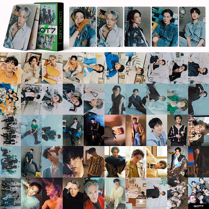 การ์ดโลโม่-อัลบั้มรูปภาพ-got7-photocards-2022-got7-จํานวน-55-ชิ้น-ต่อกล่อง