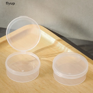 Flyup กล่องพลาสติกใส ทรงกลม ขนาด 6X2.5 ซม. สําหรับใส่เครื่องประดับ 3 ชิ้น