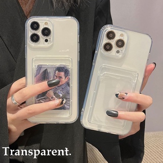 เคสโทรศัพท์มือถือ แบบใส พร้อมช่องใส่บัตร สําหรับ OPPO Reno 8 7 7Z 6 6Z 5 5G 5F 4 4f 3 F9 F11 Pro A15 A15S A16 A17 A17k A16K A16e A76 A3S A12 A5S AX5 A32 A7 A52 A72 A92 A93 A54 A74 A31 A73 A95 A57 A94 A55 A91 A53 A53s A33 A5 A9 2020 A77 A58 A78 A11