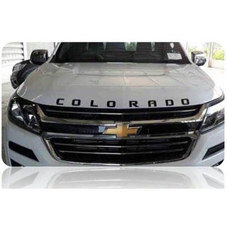 โลโก้ COLORADO LOGO COLORADO ติดฝากระโปรงหน้า สีดำด้าน มีบริการเก็บเงินปลายทาง