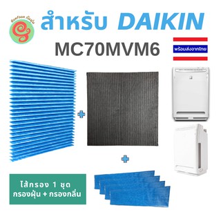 ภาพหน้าปกสินค้าแผ่นกรองอากาศผนังจีบ เครื่องฟอกอากาศ DAIKIN รุ่น MC70MVM6 Photocatalystic KAC017A4E และ Deodorizing Catalyst กำจัดกลิ่น ที่เกี่ยวข้อง