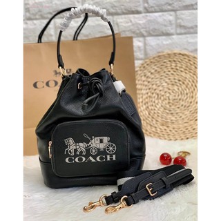 (แท้ 💯%‼) 🌈 COACH Jes Drawstring Bucket Bag