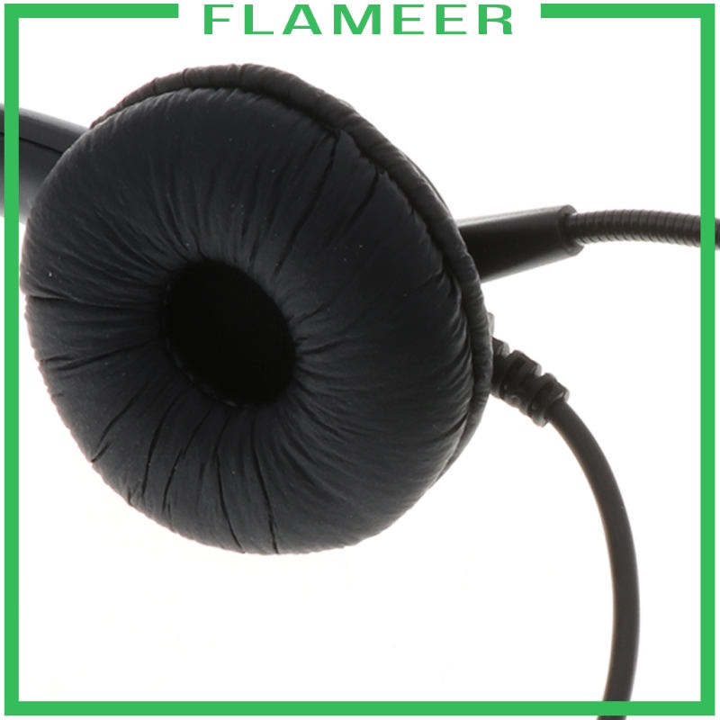 flameer-rj9-call-center-ชุดหูฟังตัดเสียงรบกวน-หูฟังตั้งโต๊ะ