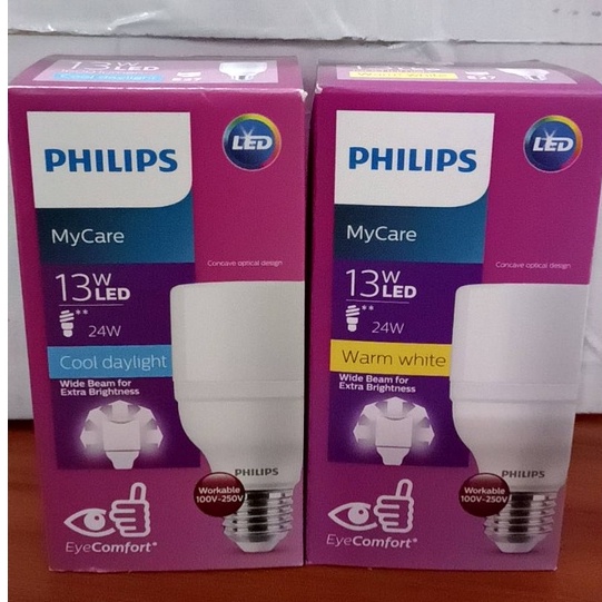 philips-หลอดไฟ-led-13w-cool-daylight-รุ่น-led-bright-t70-e27-สว่างรอบทิศทาง-สินค้ารวมภาษีแล้ว