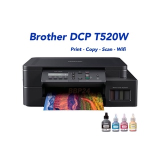 สินค้า Printer Brother DCP T520W Wifi Print Copy Scan ปริ้นกับโทรศัพท์มือถือ พร้อมหมึกแท้