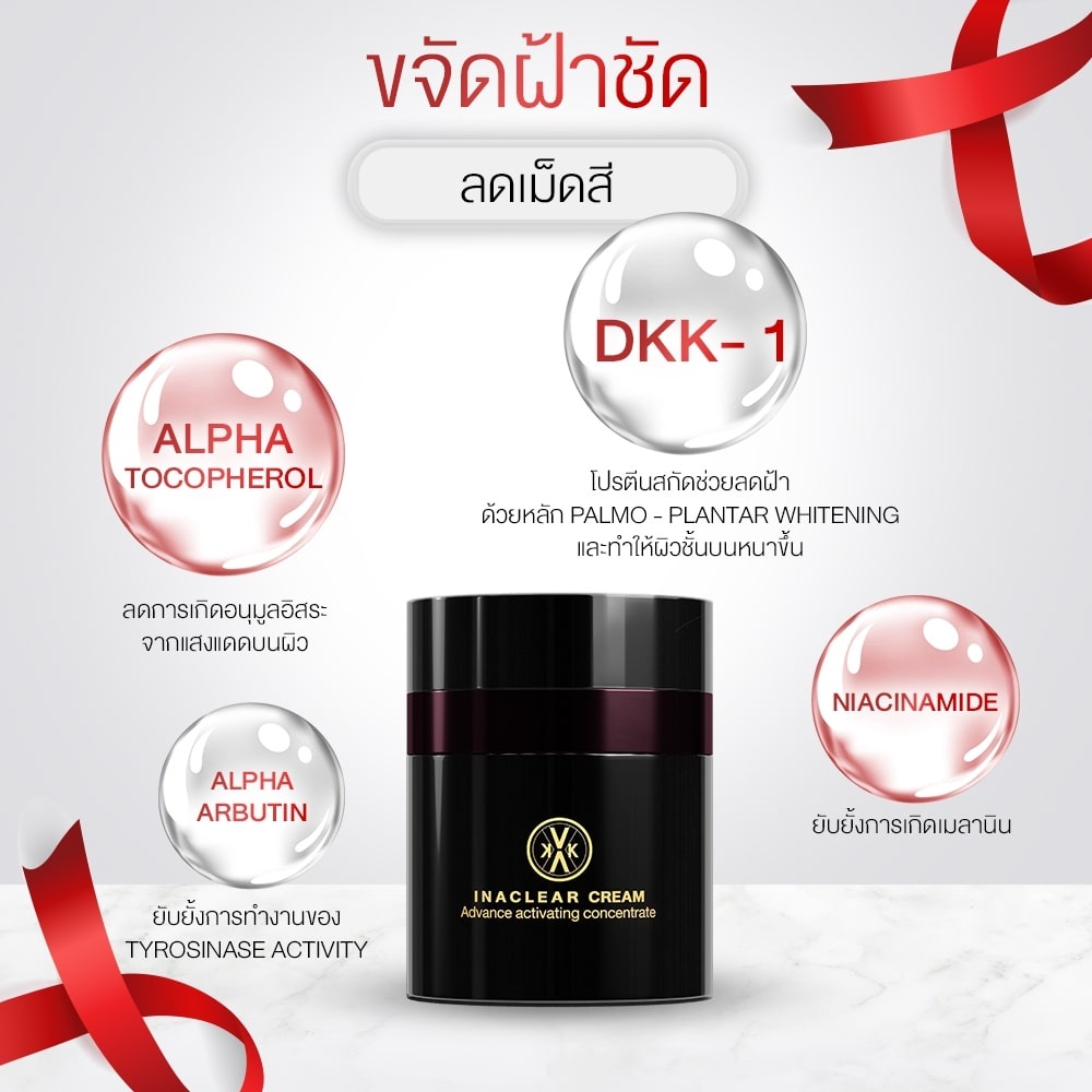 ส่งฟรี-ครีมลดฝ้าหมอกุ้ง-inaclear-cream-ลด-ฝ้า-กระ-ตื้น-รอยดำจางลง-ผิวกระจ่างใสขึ้น-ผิวแข็งแรงขึ้น-ครีมหมอกุ้ง-พร้อมส่ง