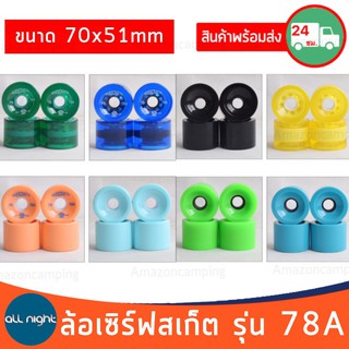 ล้อเซิร์สเก็ต ล้อสเก็ตบอร์ดBLUESCRATTE รุ่น 78A ขนาด 70x51mm. (4ล้อ)